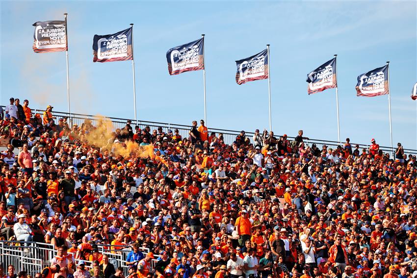 Fans and flags